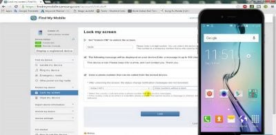 Разблокируйте Samsung с помощью Find My Mobile
