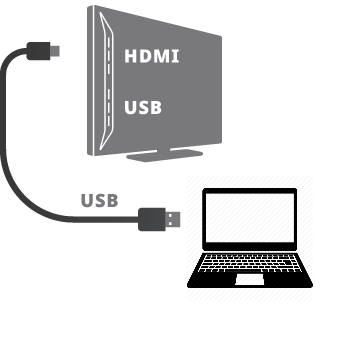 Как подключить ноутбук к телевизору по USB