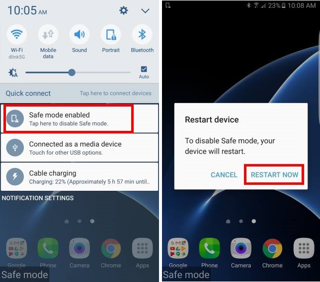 Безопасный режим Samsung