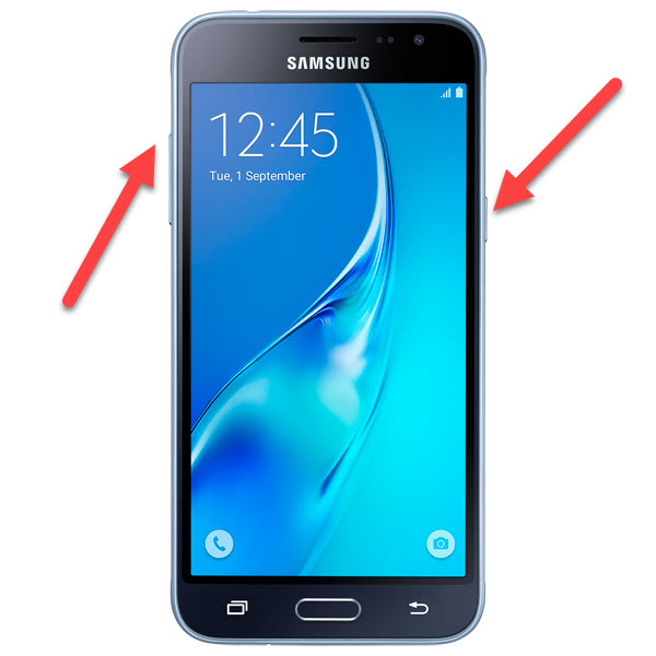 Включение и увеличение громкости Samsung
