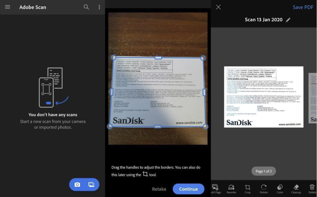 Adobe Scan Android